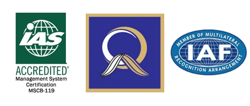 IAS ve IAF akreditasyon logoları